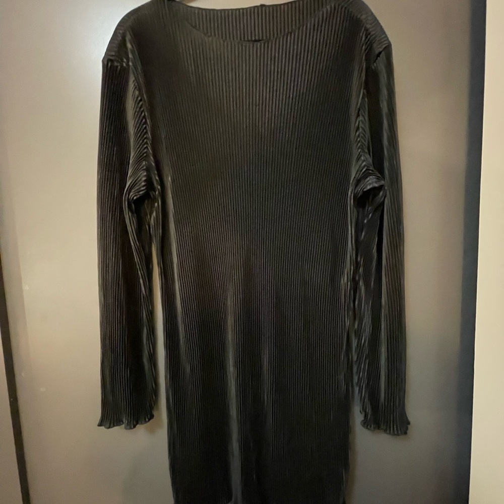 SHEIN Black Ribbed Dress